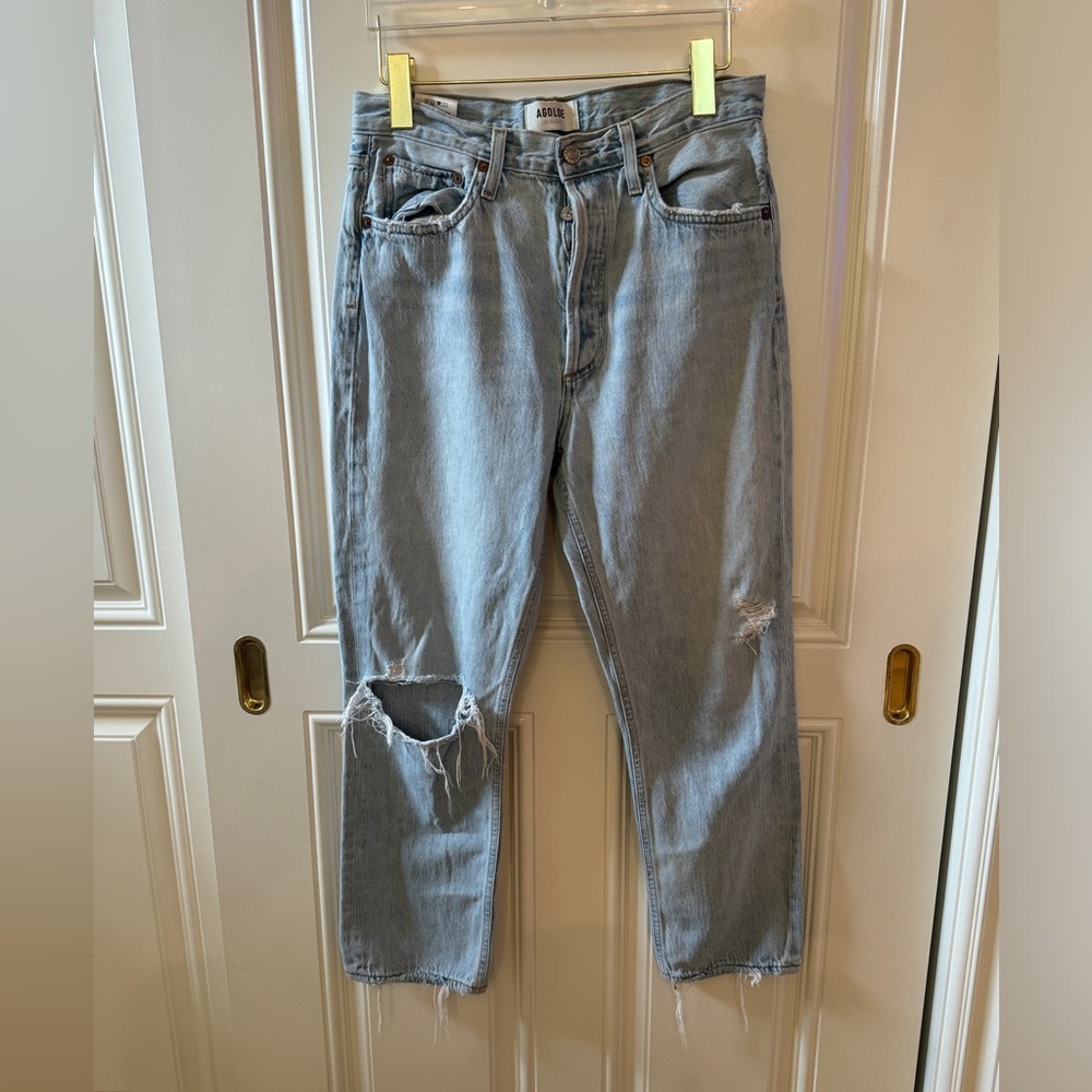 Agolde Riley High Rise Jeans - Size 28 - Picture 2 of 6